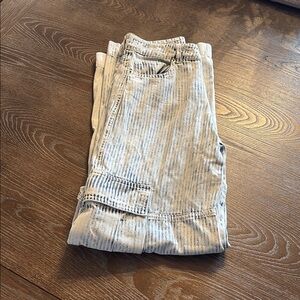 Altar'd State Blue and White Striped Pants